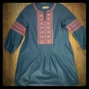 Vineyard Vines Pintuck Embroidered Dress Size XS